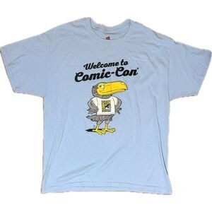Vintage San Diego Comic-Con t-shirt Hanes Light Blue Staff Rare